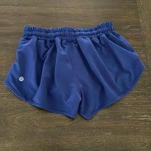 Royal blue lululemon hotty hot shorts 2.5” inseam